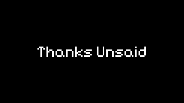 Image for Thanks Unsaid